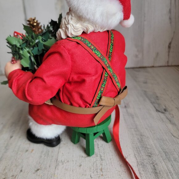 Clothtique possible dreams make it merry wreath ribbon Santa Xmas figure - Picture 5 of 7